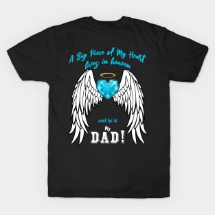 Dad Angel Wings | A Big Piece of My Heart T-Shirt